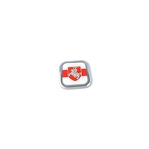 【並行輸入品】Belarus Flag Square Chrome rim Emblem Car 3D Decal Badge Bumperの画像
