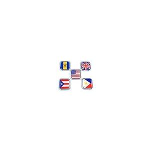 【並行輸入品】Ukraine Flag Square Chrome Rim Emblem Car 3D Decal Badge Hood Buの画像