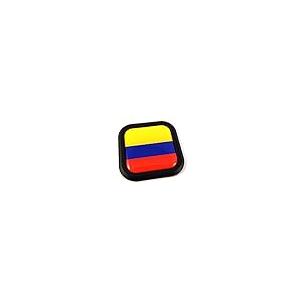 【並行輸入品】ColOmbia Flag Square Black rim Emblem Car 3D Decal Badge Hood Buの画像
