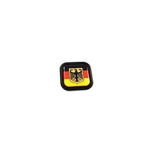 【並行輸入品】German Eagle Flag Square Black rim Emblem Car 3D Decal Badge Bumの画像