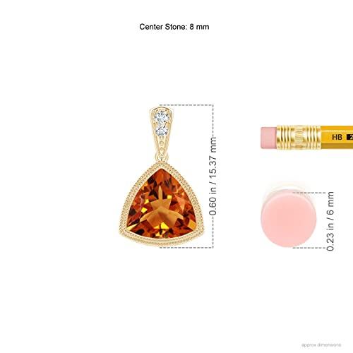【並行輸入品】Angara Natural Citrine Dangle Drop Pendant Necklace for Women， G_7