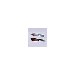 【並行輸入品】2x Z06 505 HP エンブレムバッジ 3D ネームプレート フェンダー 交換用 カマロ シボレー コルベット C6用 PCの画像