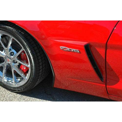 【並行輸入品】2x Z06 505 HP エンブレムバッジ 3D ネームプレート フェンダー 交換用 カマロ シボレー コルベット C6用 PCの画像