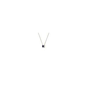 【並行輸入品】TriJewels ラウンドブルーサファイア 1/4カラット プロングセット 4mm レディース ソリティアペンダントネックレスの画像