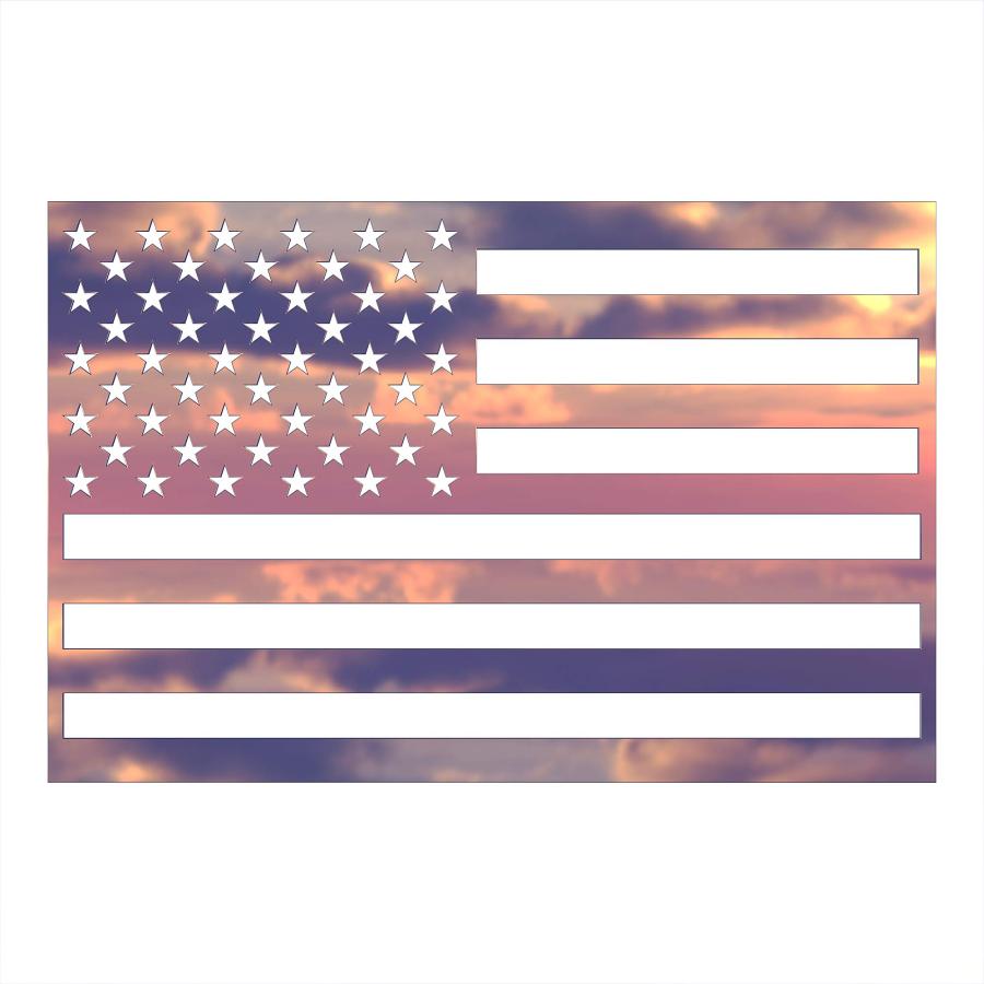 【並行輸入品】Flag It USA 国旗 カーエンブレム Flag It Car Truck Emblem Stainless Steel Cの画像