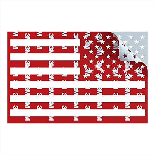【並行輸入品】Flag It USA 国旗 カーエンブレム Flag It Car Truck Emblem Stainless Steel Cの画像