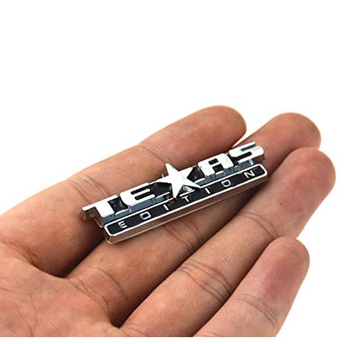 【並行輸入品】Sサイズ テキサスエディション エンブレム バッジ ダッシュ計器パネル 交換用 シルバラード GM用 (ブラッククローム)) 1個の画像
