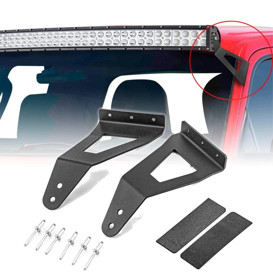 並行輸入品】WeiSen 52インチ カーブ付きLEDライトバー フロントガラス