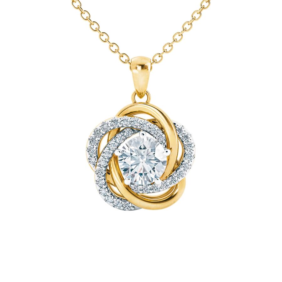 【並行輸入品】完璧なペアのラブノットペンダントとイヤリングセット   #4922 002 The Danbury Mint Perfectlyの画像