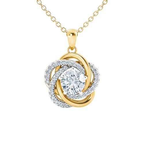 【並行輸入品】完璧なペアのラブノットペンダントとイヤリングセット   #4922 002 The Danbury Mint Perfectlyの画像