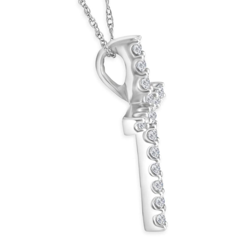 【並行輸入品】P3 POMPEII3 1/3 Ct Diamond Cross Pendant Necklace 18" 10k Whiteの画像