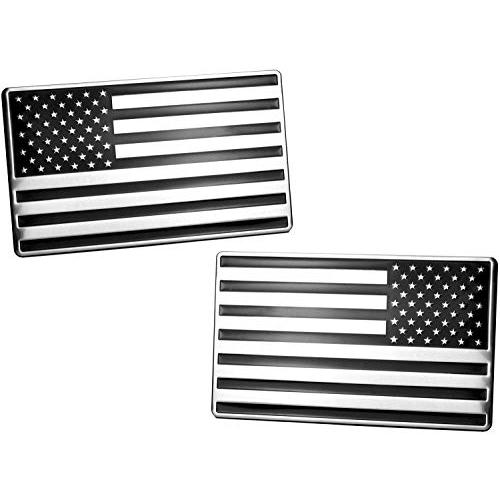 【並行輸入品】MULL USA 3D Metal Flag Auto Emblem for Cars Trucks 2pcs Forward_1
