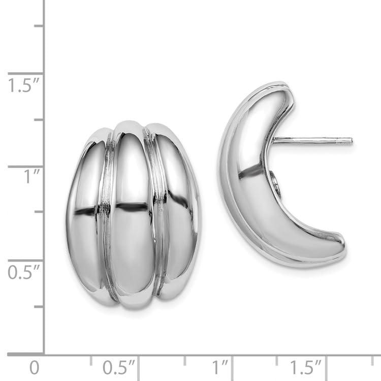【並行輸入品】Sterling Silver Hollow Post Earringsの画像