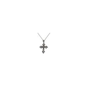 【並行輸入品】NOVICA マルチジェムオニキス 925スターリングシルバー ペンダントネックレス 18インチ 大聖堂 十字架， オニキス NO_2