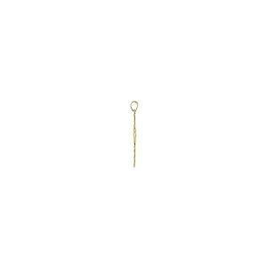 【並行輸入品】14K イエローゴールド 12x8mm 光沢 ダイストラック 正統派 宗教 信仰 十字架 ペンダント ネックレス ジュエリー ギフ_5
