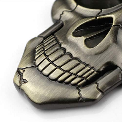 【並行輸入品】Fsforcar 3D スカル デビル デス アメリカ国旗 メタル 車用ステッカー デカール 3D Skull Devil Deaの画像