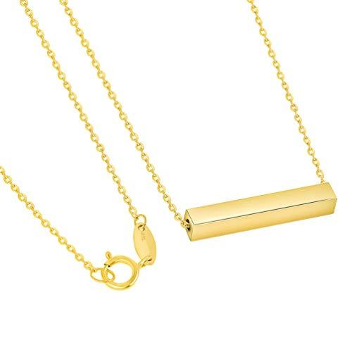 【並行輸入品】Jewelry America 14k Yellow Gold Engravable Personalized Four Sidの画像
