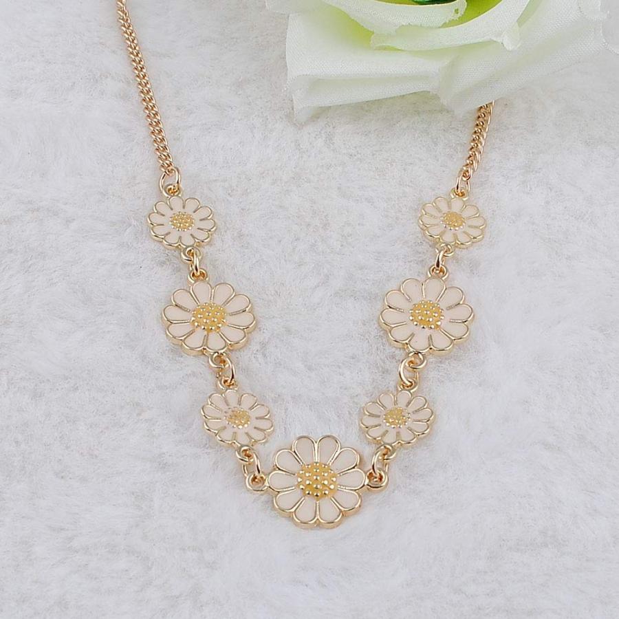 【並行輸入品】Sticks Jewelry Brand Charm 7 Flowers Trendy Necklace Zinc Alloy_3