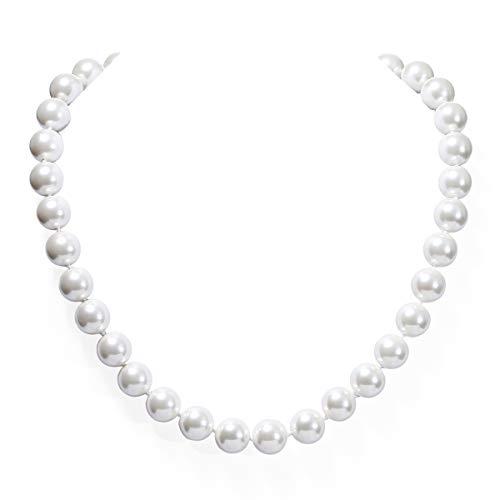 【並行輸入品】marofin パールネックレス 8~12mm マルチカラー 模造シェルパールチョーカーネックレス パールジュエリー 女性用 18の画像
