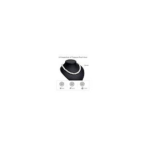 【並行輸入品】marofin パールネックレス 8~12mm マルチカラー 模造シェルパールチョーカーネックレス パールジュエリー 女性用 18の画像