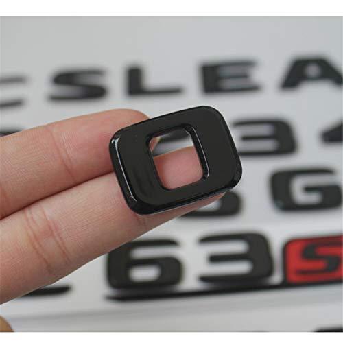 【並行輸入品】フラットグロッシーブラックトランクレターエンブレムバッジ メルセデスベンツ C43 C63 C63s C300 C350 4MATの画像