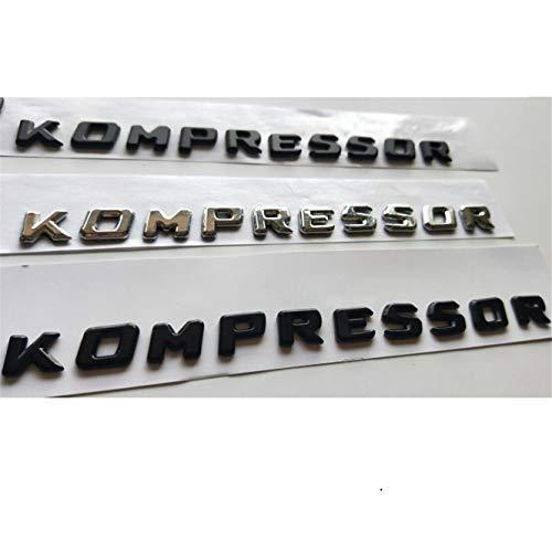 【並行輸入品】Chrome/Matte Black/Gloss Black KOMPRESSOR Letters Trunk Fender Bの画像