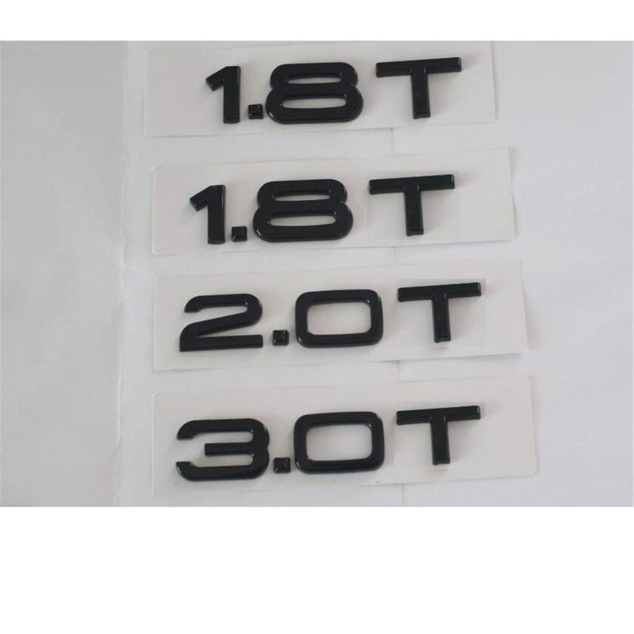Gloss Black Letters 1.8T 2.0T 3.0T 3.2T 3.6T Trunk Badges Emblem 並行輸入品 ...