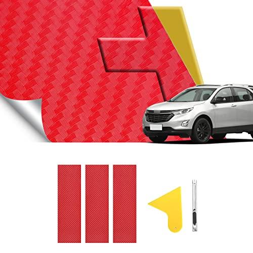 【並行輸入品】BLAKAYA Compatible with 11.8\" x 4\" Carbon Fiber Chevy Bowtie Embの画像