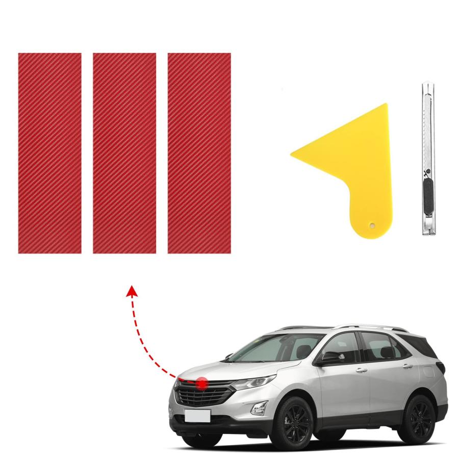 【並行輸入品】BLAKAYA Compatible with 11.8\" x 4\" Carbon Fiber Chevy Bowtie Embの画像