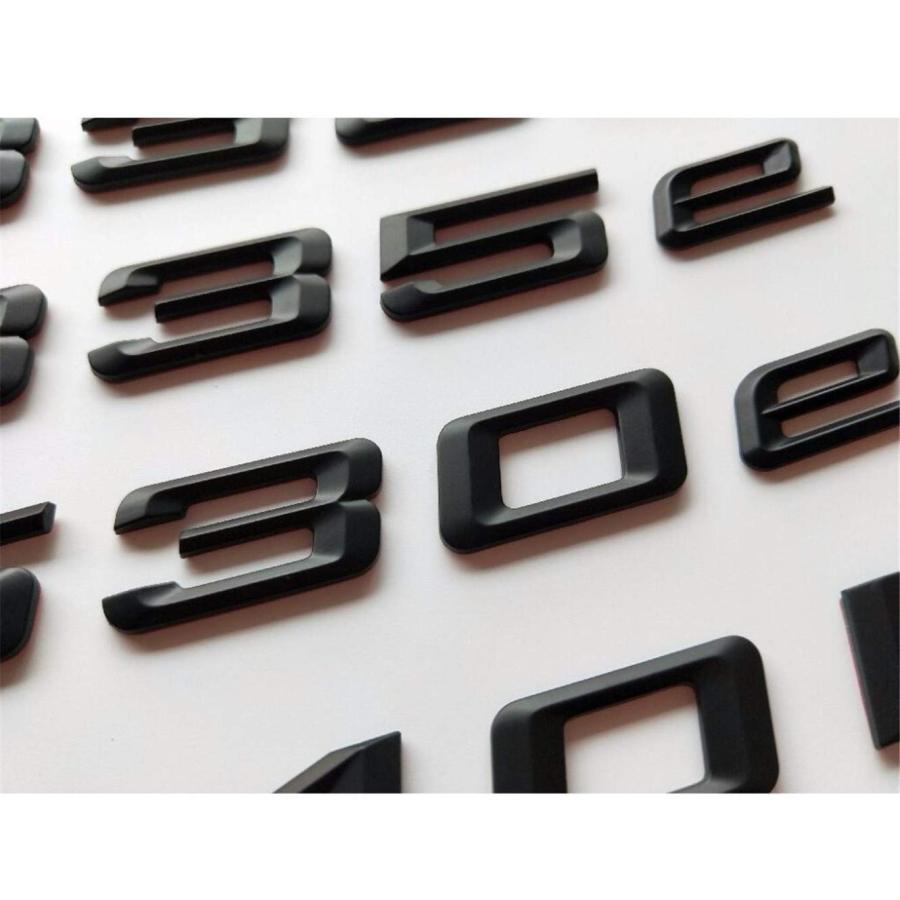 【並行輸入品】Matte Black Letters Trunk Lid Badges Emblems Emblem Badge Stickeの画像