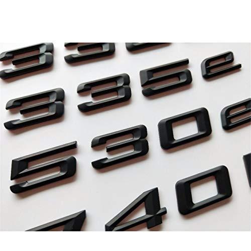 【並行輸入品】Matte Black Letters Trunk Lid Badges Emblems Emblem Badge Stickeの画像