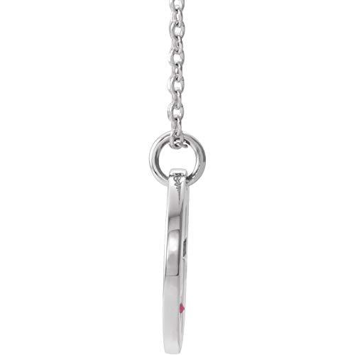 【並行輸入品】Diamond2Deal Sterling Silver Imitation Ruby Pierced Cross Pendan_4
