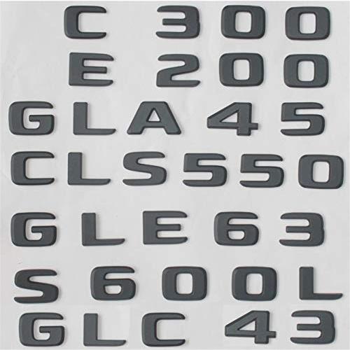 【並行輸入品】Flat Matte Black Rear Trunk Letters Badge Badges Emblem Emblemsの画像