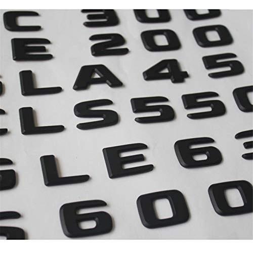 【並行輸入品】Flat Matte Black Rear Trunk Letters Badge Badges Emblem Emblemsの画像