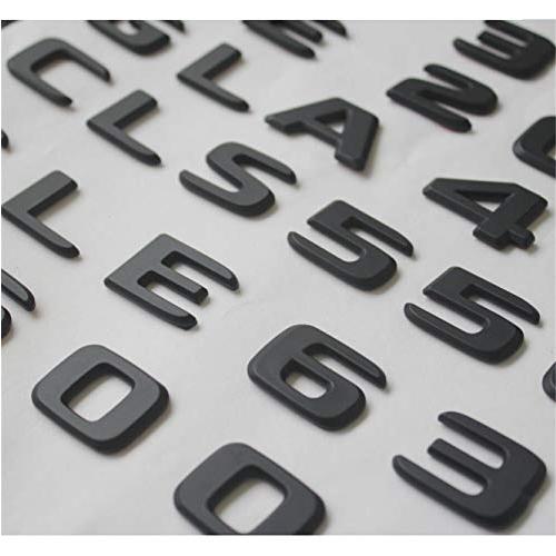 【並行輸入品】Flat Matte Black Rear Trunk Letters Badge Badges Emblem Emblemsの画像