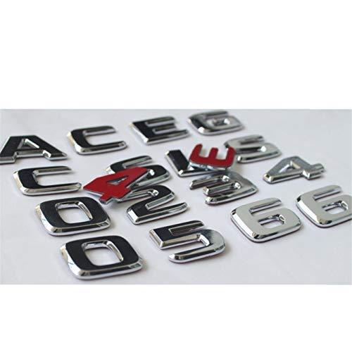 【並行輸入品】Flat Chrome ABS Rear Trunk Letters Badge Badges Emblem Emblems Sの画像