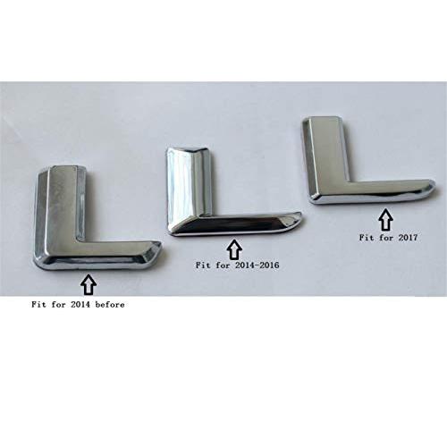 【並行輸入品】Flat Chrome ABS Rear Trunk Letters Badge Badges Emblem Emblems Sの画像