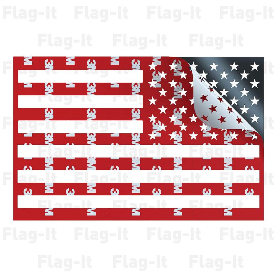 【並行輸入品】Flag It 車トラックエンブレム ステンレススチール ブラック USA ブラック 8008136 Flag It Car Trの画像