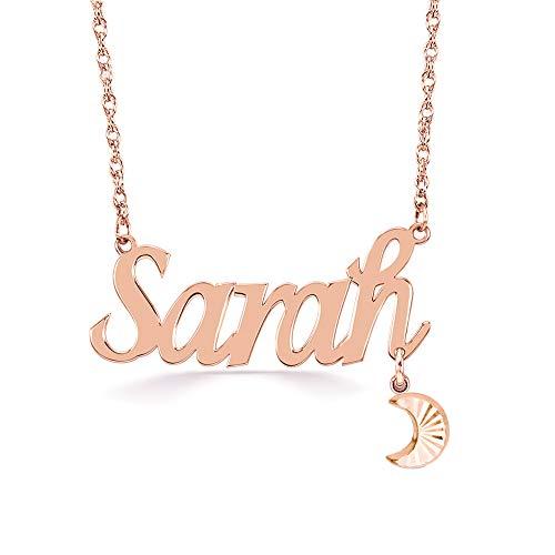 【並行輸入品】Ayafee ネームネックレス 925スターリングシルバー ネームカスタムネックレス カスタムネーム 14Kゴールドネックレス 女_1