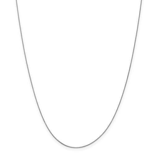 【並行輸入品】Jewelry Stores Network Classic Box Chain Necklace in Real 14k Whの画像