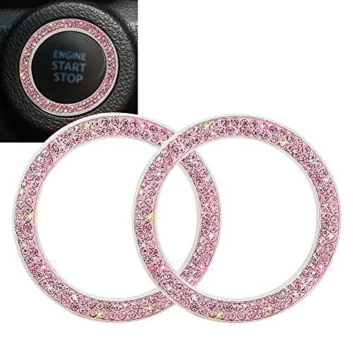 【並行輸入品】Bling Car Accessories SAVORI クリスタルラインストーンエンブレムステッカーリング キラキラしたカーデコの画像