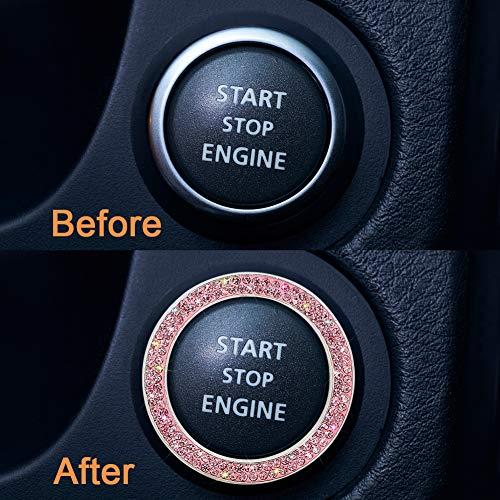 【並行輸入品】Bling Car Accessories SAVORI クリスタルラインストーンエンブレムステッカーリング キラキラしたカーデコの画像