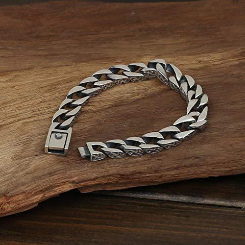 【並行輸入品】Goodsers Heavy Men's Solid 925 Sterling Silver Bracelet Link Chaの画像