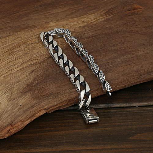 【並行輸入品】Goodsers Heavy Men's Solid 925 Sterling Silver Bracelet Link Chaの画像