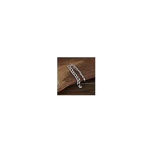 【並行輸入品】Goodsers Heavy Men's Solid 925 Sterling Silver Bracelet Link Chaの画像