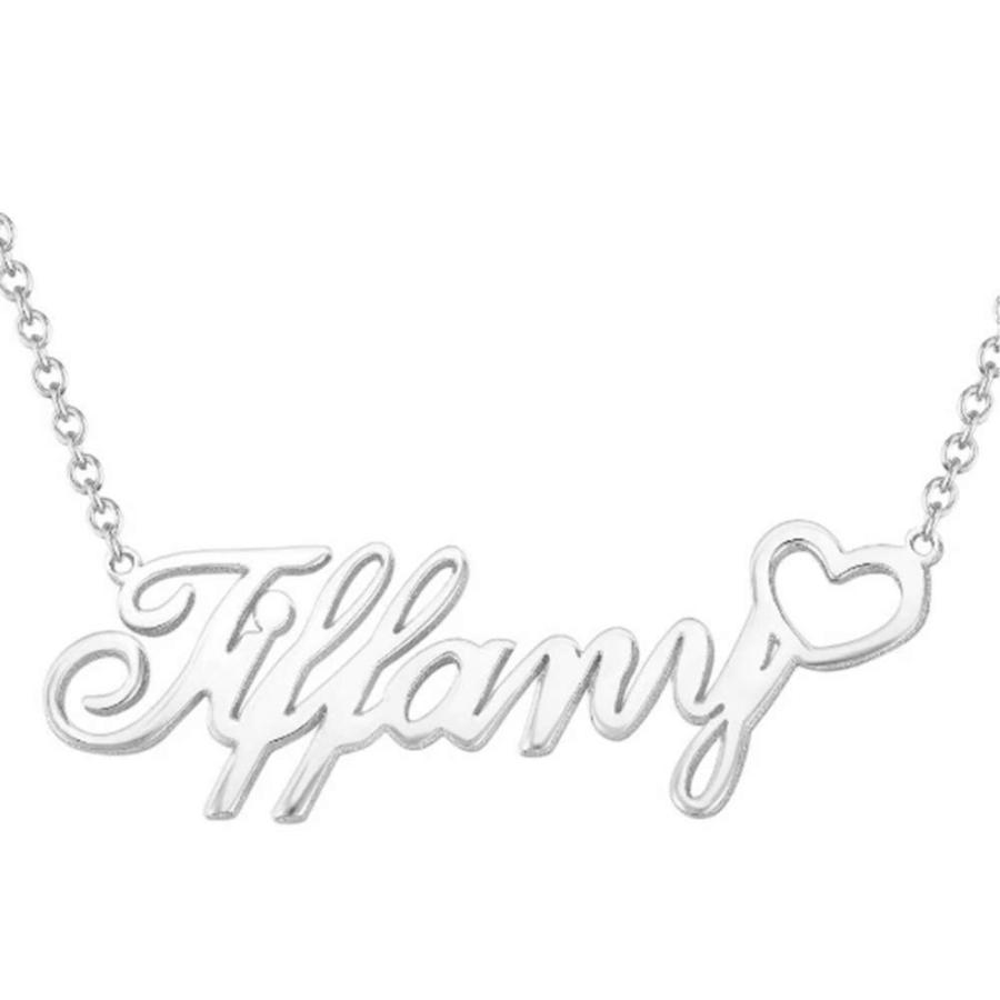 【並行輸入品】Blocaci Personalized Custom Women Gold Name Necklace with Pearlの画像