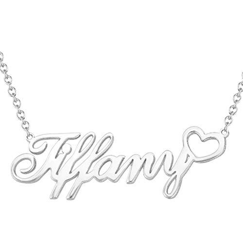 【並行輸入品】Blocaci Personalized Custom Women Gold Name Necklace with Pearlの画像