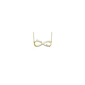 【並行輸入品】Custom Name Necklace Personalized Infinity Couples Moissanite Peの画像