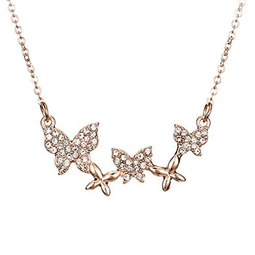 【並行輸入品】MileHouse Fashion Necklace for Women Girls，s Rhinestone Inlaid B_1
