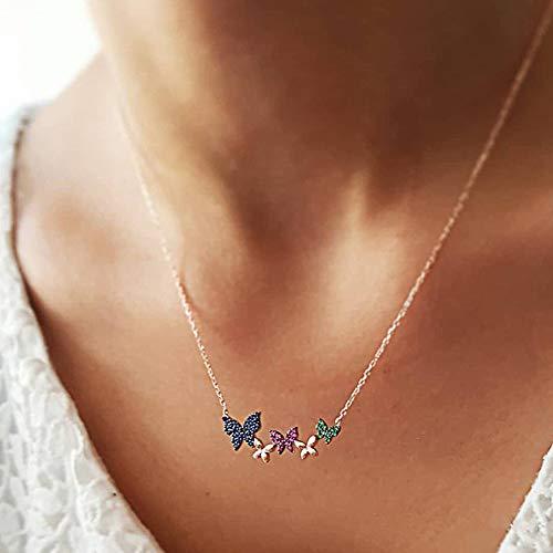 【並行輸入品】MileHouse Fashion Necklace for Women Girls，s Rhinestone Inlaid B_7